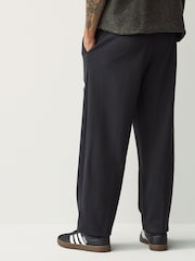 adidas Black Essentials Wide Leg 3 Bar Logo Joggers - Image 3 of 5
