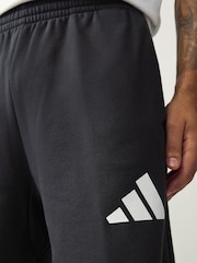 adidas Black Essentials Wide Leg 3 Bar Logo Joggers - Image 4 of 5