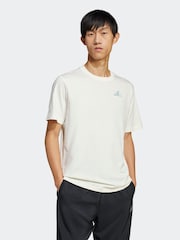 Alb - adidas Earth Day Graphic 100% Cotton T-Shirt - Image 3 of 6