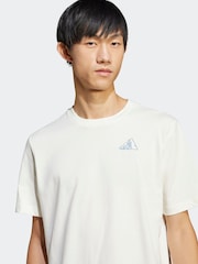 Alb - adidas Earth Day Graphic 100% Cotton T-Shirt - Image 5 of 6