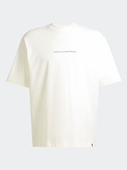 adidas White Codes Doodle Camp 100% Cotton Graphic T-Shirt - Image 7 of 7