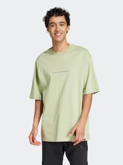 adidas Green Codes Doodle Camp 100% Cotton Graphic T-Shirt - Image 1 of 7