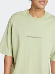 adidas Green Codes Doodle Camp 100% Cotton Graphic T-Shirt - Image 4 of 7