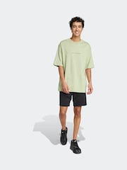 adidas Green Codes Doodle Camp 100% Cotton Graphic T-Shirt - Image 6 of 7