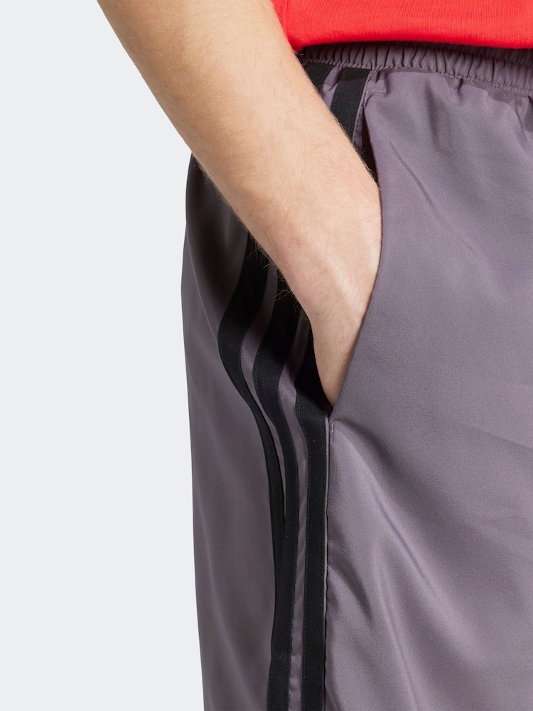 adidas Purple Essentials 3-Stripes Chelsea Shorts - Image 2 of 6 adidas Purple Essentials 3-Stripes Chelsea Shorts - Image 2 of 6