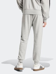 adidas Grey Essentials Big Logo French Terry Joggers - Image 2 of 6