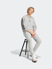 adidas Grey Essentials Big Logo French Terry Joggers - Image 3 of 6