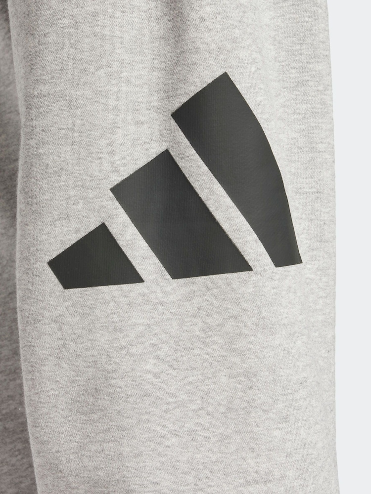 adidas Grey Essentials Big Logo French Terry Joggers - Image 6 of 6