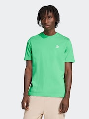 adidas Originals Green Trefoil Essentials 100% Cotton T-Shirt - Image 1 of 6