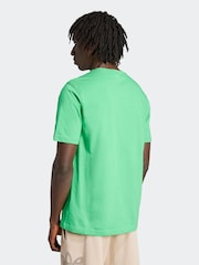 adidas Originals Green Trefoil Essentials 100% Cotton T-Shirt - Image 2 of 6