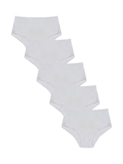 Boux Avenue Kaylee Ultra Light White Shorts 5 Pack - Image 1 of 3