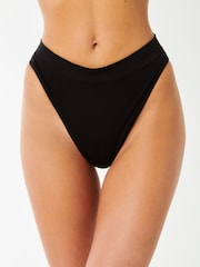 Boux Avenue High Leg Seamfree Black Thong 5 Pack - Image 2 of 7