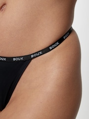Boux Avenue – Lucie – G-String aus Mikrofaser, Schwarz, 5er-Pack - Bild 4 von 5