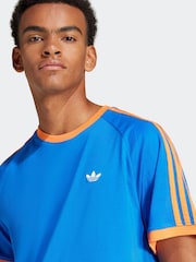 adidas Originals Blue Monogram Cali 100% Cotton T-Shirt - Image 4 of 6