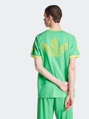 adidas Originals Green Monogram Cali 100% Cotton T-Shirt - Image 2 of 5