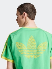 adidas Originals Green Monogram Cali 100% Cotton T-Shirt - Image 4 of 5