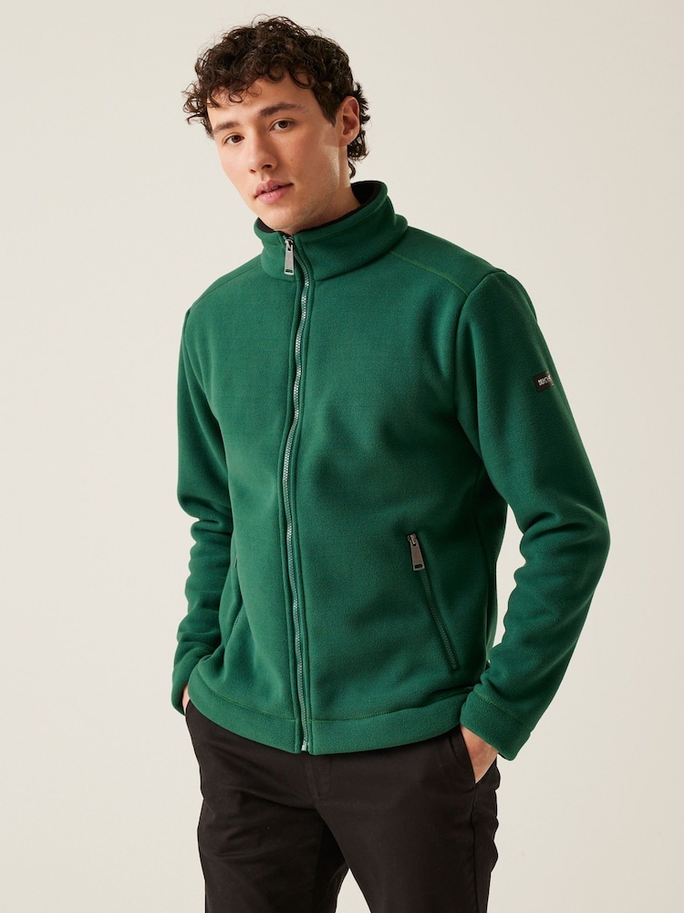 Regatta Green Mens Garrian II Full Zip Fleece - Image 1 of 6 Regatta Green Mens Garrian II Full Zip Fleece - Image 1 of 6