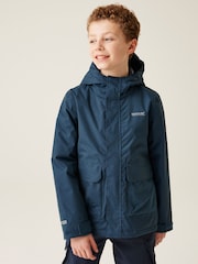 Regatta Blue Kids Ezdale Waterproof Jacket - Image 1 of 8