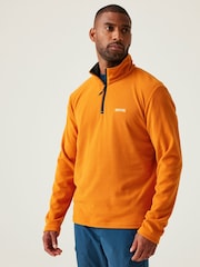 Regatta Orange Mens Thompson Lightweight Half Zip Fleece - Image 1 of 7