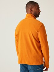 Regatta Orange Mens Thompson Lightweight Half Zip Fleece - Image 2 of 7