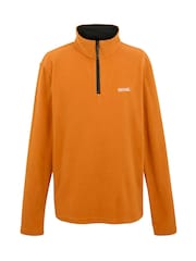 Regatta Orange Mens Thompson Lightweight Half Zip Fleece - Image 5 of 7