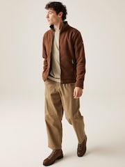 Regatta Brown Mens Garrian II Full Zip Fleece - Image 3 of 6