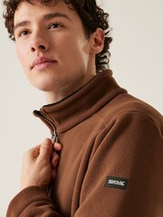 Regatta Brown Mens Garrian II Full Zip Fleece - Image 4 of 6