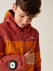 Regatta Orange Kids Beamz IV Waterproof Jacket - Image 4 of 6