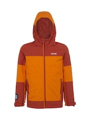 Regatta Orange Kids Beamz IV Waterproof Jacket - Image 5 of 6