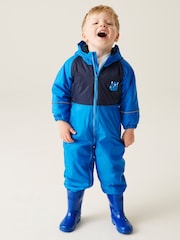 Regatta Blue Kids Mudplay III Waterproof Puddlesuit - Image 1 of 6