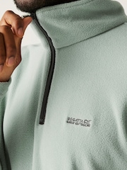 Regatta Green Mens Thompson Lightweight Half Zip Fleece - Image 3 of 7
