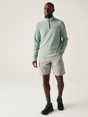 Regatta Green Mens Thompson Lightweight Half Zip Fleece - Image 4 of 7
