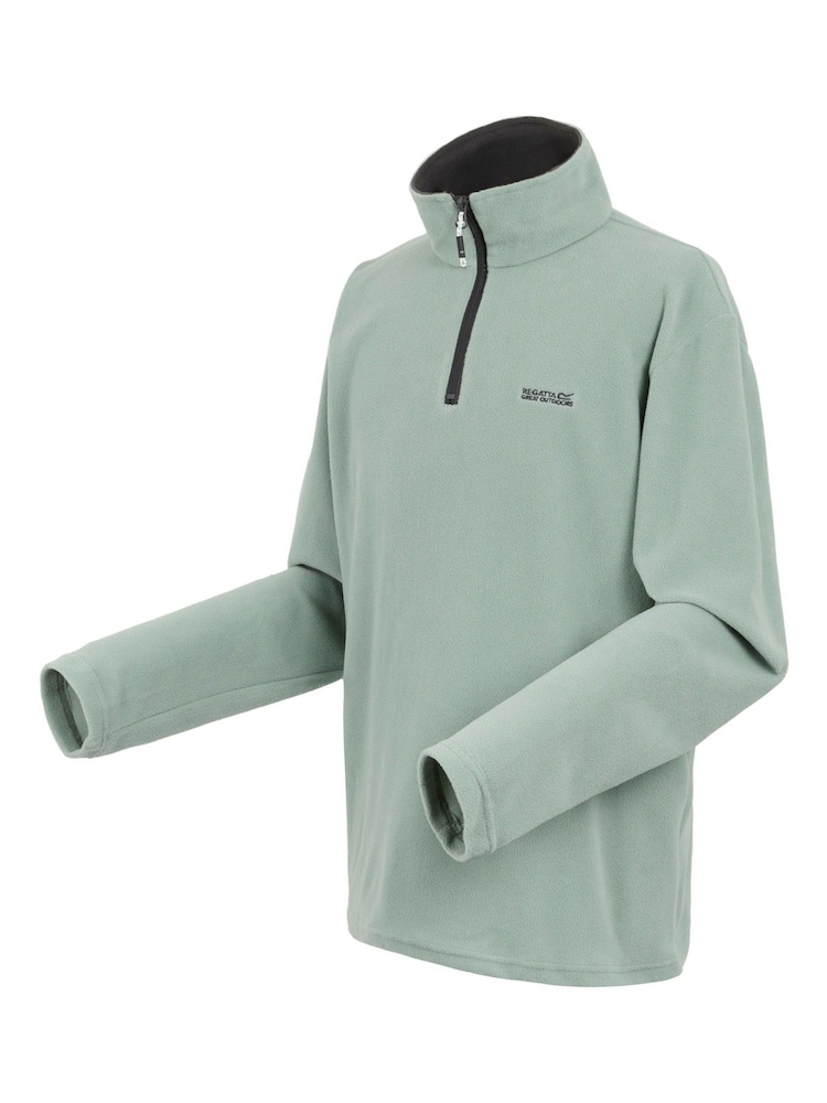 Regatta Green Mens Thompson Lightweight Half Zip Fleece - Image 7 of 7