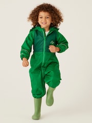 Regatta Green Kids Mudplay III Waterproof Puddlesuit - Image 3 of 6