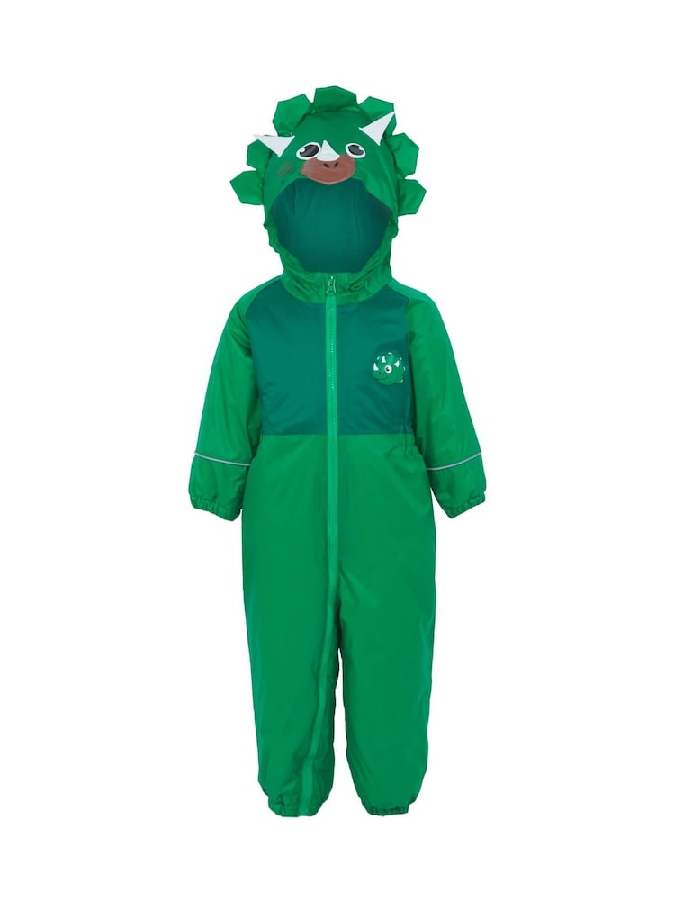 Regatta Green Kids Mudplay III Waterproof Puddlesuit - Image 5 of 6