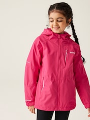 Regatta Pink Junior Calderdale III Waterproof Jacket - Image 1 of 7
