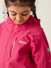 Regatta Pink Junior Calderdale III Waterproof Jacket - Image 4 of 7