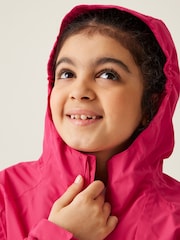 Regatta Pink Junior Calderdale III Waterproof Jacket - Image 5 of 7