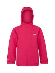 Regatta Pink Junior Calderdale III Waterproof Jacket - Image 6 of 7