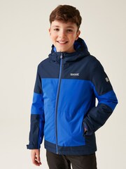 Regatta Blue Kids Beamz IV Waterproof Jacket - Image 1 of 6