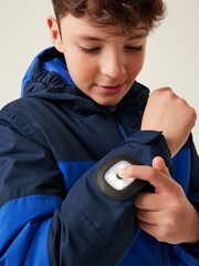 Regatta Blue Kids Beamz IV Waterproof Jacket - Image 4 of 6
