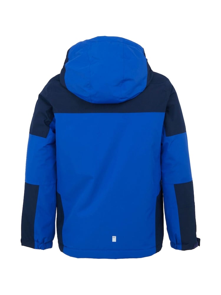 Regatta Blue Kids Beamz IV Waterproof Jacket - Image 6 of 6
