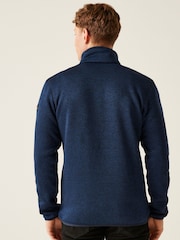 Regatta Blue Mens Branleigh Marl Knit-Effect Full Zip Fleece - Image 2 of 7