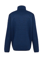 Regatta Blue Mens Branleigh Marl Knit-Effect Full Zip Fleece - Image 6 of 7