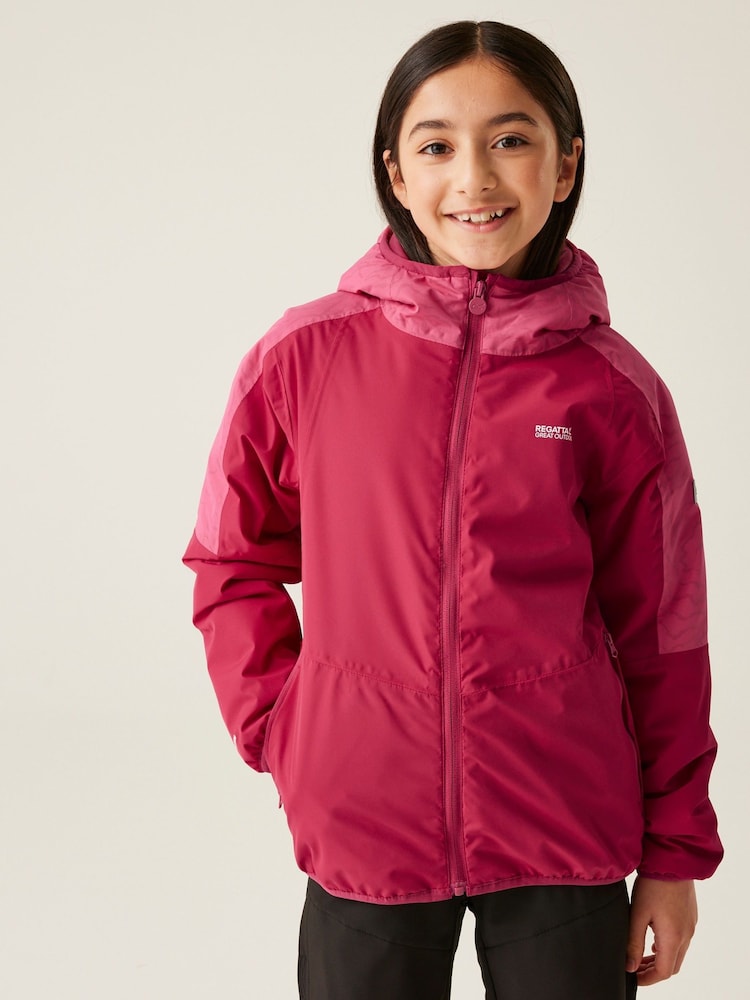 Regatta Pink Kids Volcanics Reflective VIII Jacket - Image 1 of 6