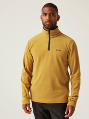 Regatta Yellow Mens Thompson Lightweight Half Zip Fleece - Image 1 of 7