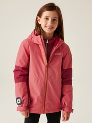Regatta Pink Kids Beamz IV Waterproof Jacket - Image 1 of 6