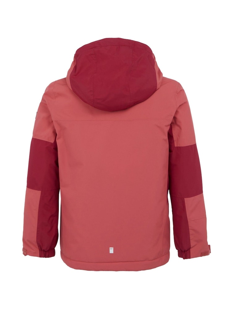 Regatta Pink Kids Beamz IV Waterproof Jacket - Image 6 of 6