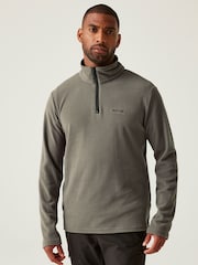 Regatta Brown Mens Thompson Lightweight Half Zip Fleece - Image 1 of 7