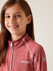 Regatta Pink Kids Berley Half Zip Fleece Top - Image 4 of 7